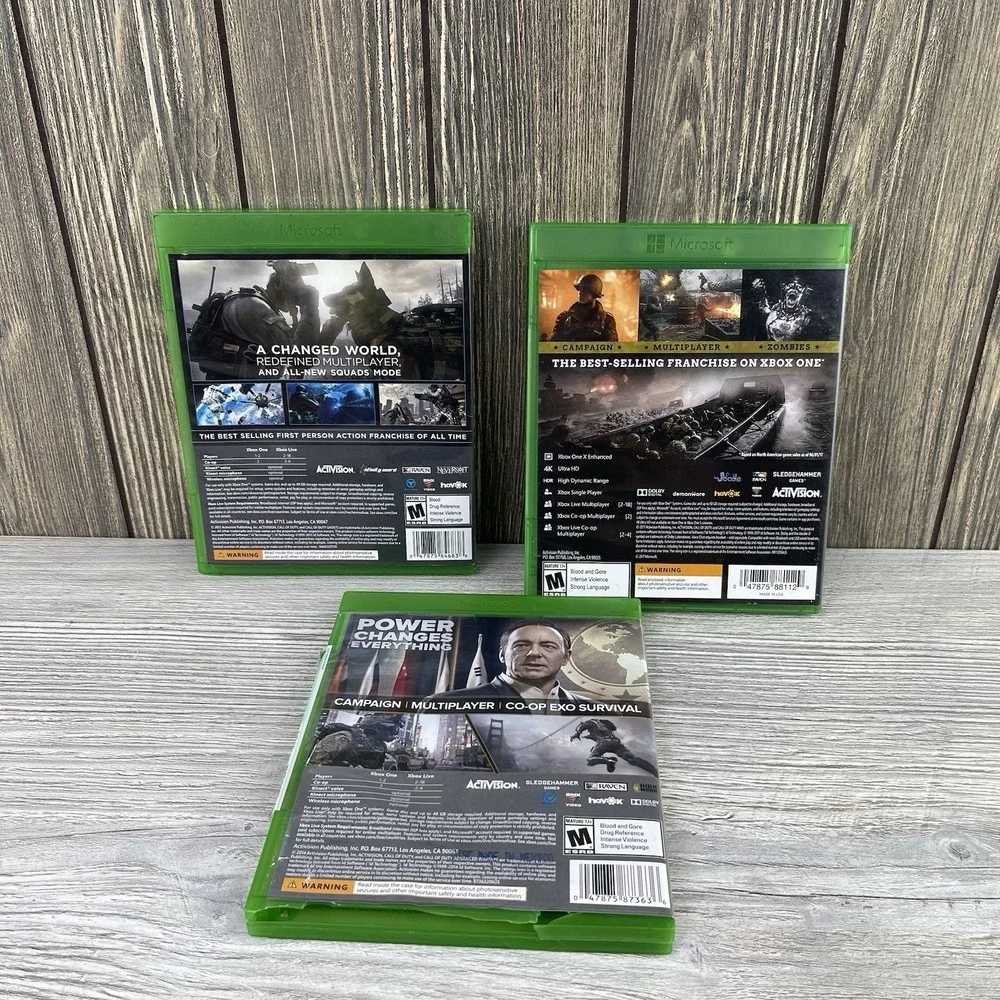 Xbox One Call Of Duty Games Lot Of 4 Modern Warfare-advanced Warfare- Ghosts